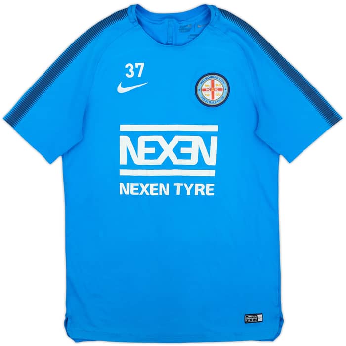 2017-18 Melbourne City Nike Player Issue Training Shirt #37 - 5/10 - (L)