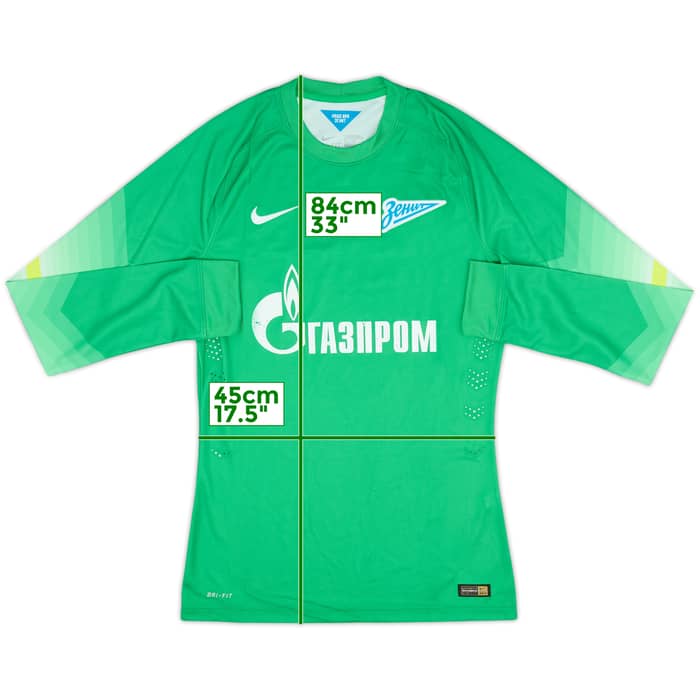 2014-15 Zenit St. Petersburg Authentic GK Shirt - 6/10 - (M)