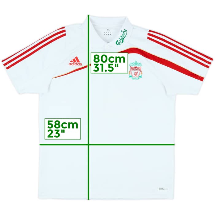 2009-10 Liverpool adidas Polo Shirt - 8/10 - (XL)