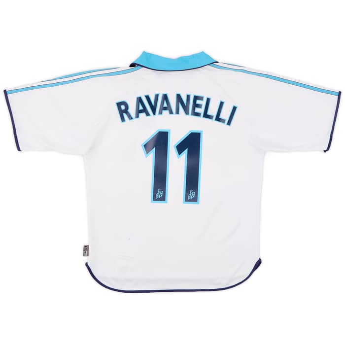 1999-00 Olympique Marseille Home Shirt Ravanelli #11 - 6/10 - (S)