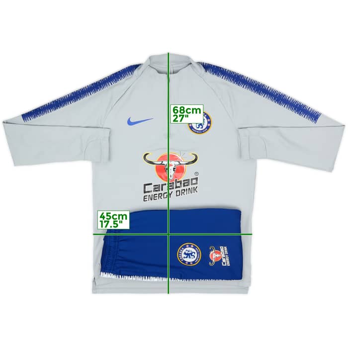 2018-19 Chelsea Nike 1/4 Zip Drill Top - 8/10 - (S)