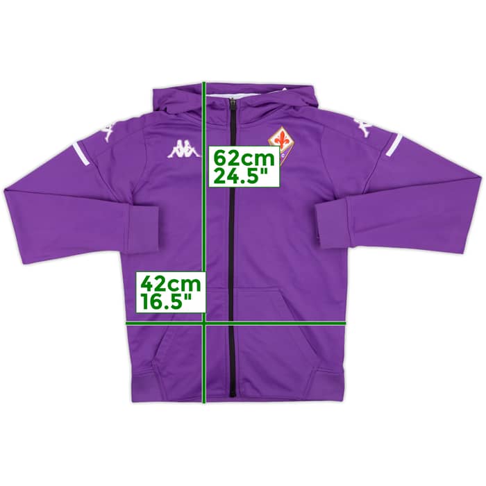 2020-21 Fiorentina Kappa Zipped Hooded Sweat Top - 7/10 - (XL.Boys)
