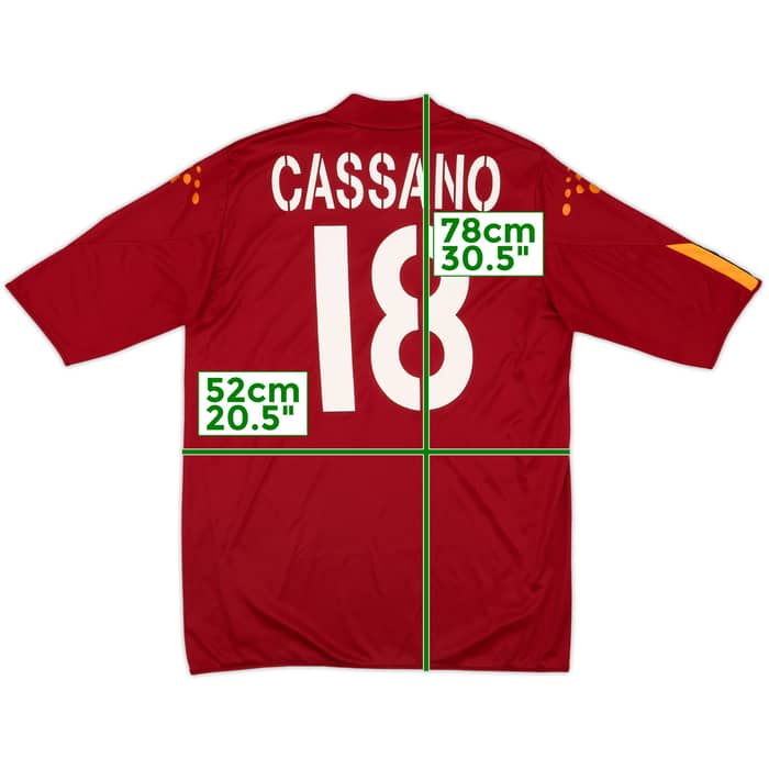 2004-05 Roma Home Shirt Cassano #18 - 8/10 - (M)