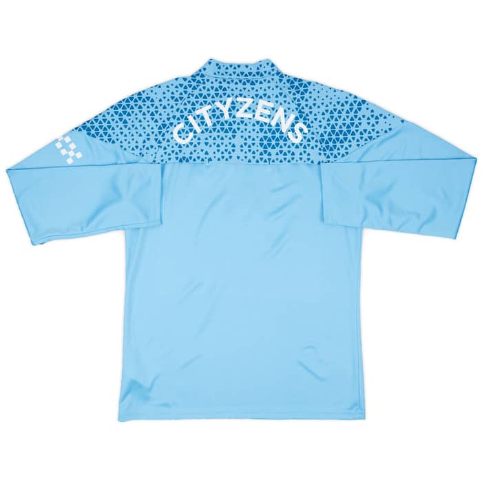 2023-24 Manchester City Player Issue 1/4 Zip Training Top - As New