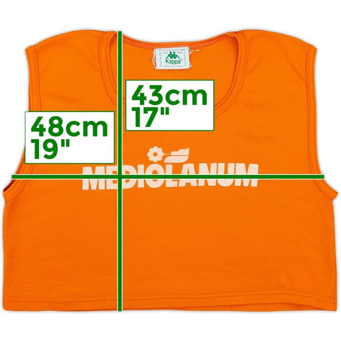 1987-90 AC Milan Kappa Training Bib - 7/10 - (M)
