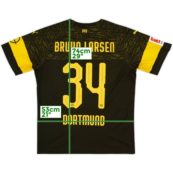 2018-19 Borussia Dortmund Away Shirt Bruun Larsen #34 - 6/10 - (L)