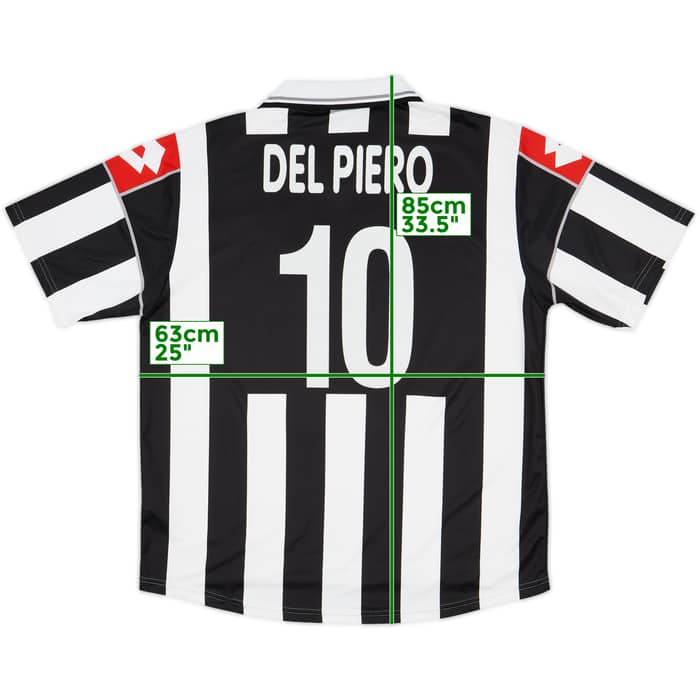 2000-01 Juventus Home Shirt Del Piero #10 - 9/10 - (XL)