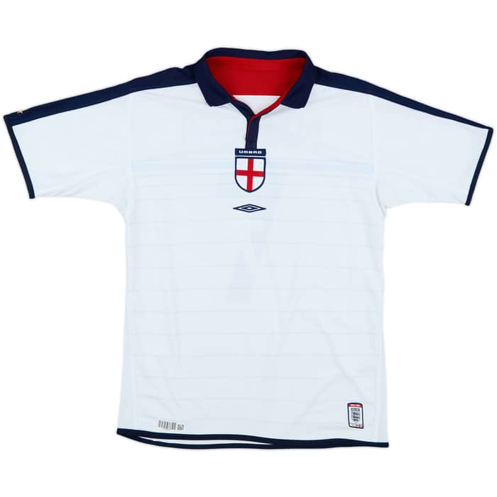 2003-05 England Home Shirt Beckham #7 - 7/10 - (M)