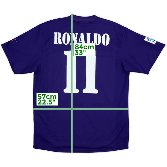 2002-03 Real Madrid Centenary Third Shirt Ronaldo #11 - 7/10 - (XL)