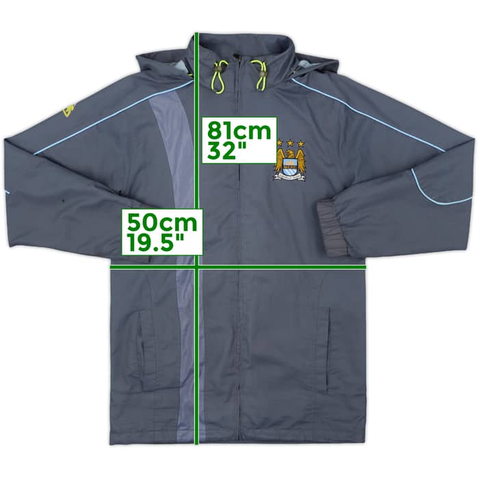 2007-09 Manchester City Le Coq Sportif Hooded Rain Jacket - 6/10 - (S)
