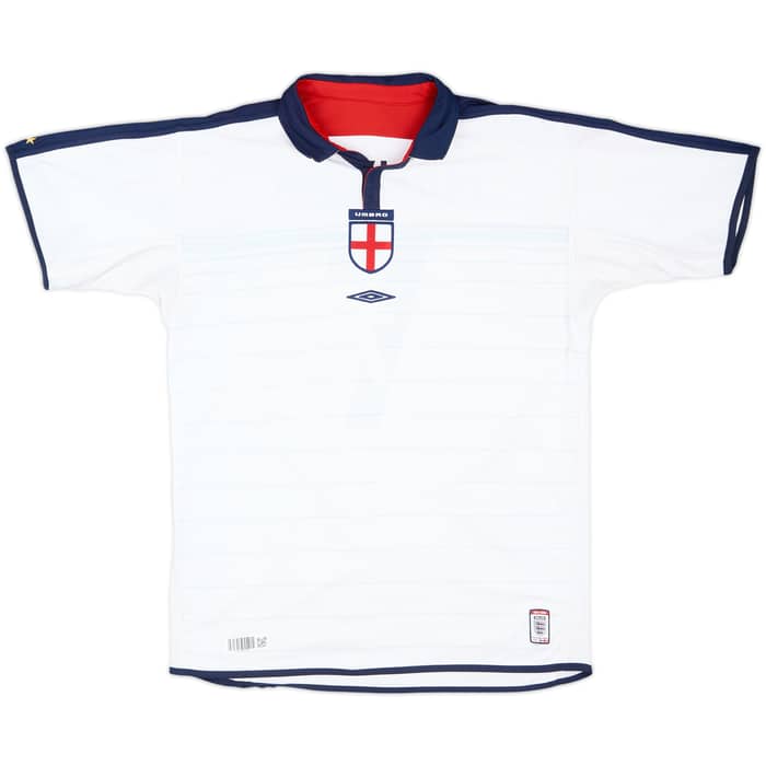 2003-05 England Home Shirt Beckham #7 - 6/10 - (L)