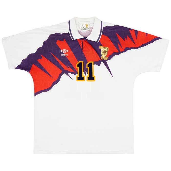 1991-93 Scotland Away Shirt McAllister #11 - 9/10 - (L)