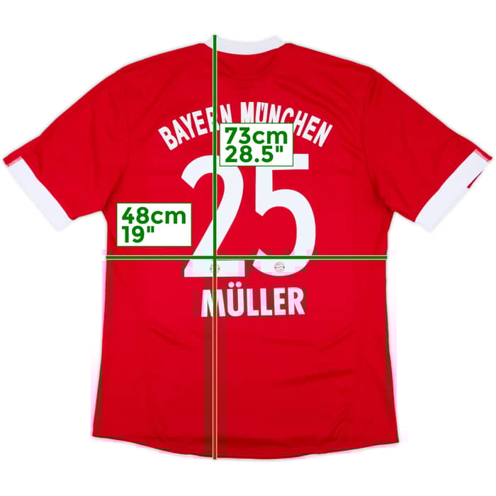 2009-10 Bayern Munich Home Shirt Muller #25 - 8/10 - (L)