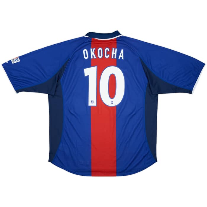 2000-01 Paris Saint-Germain Home Shirt Okocha #10 - 9/10 - (XXL)