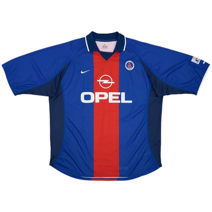 2000-01 Paris Saint-Germain Home Shirt Okocha #10 - 9/10 - (XXL)