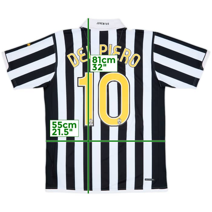 2006-07 Juventus Home Shirt Del Piero #10 - 9/10 - (L)