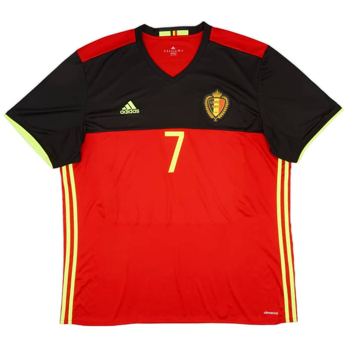 2016-17 Belgium Home Shirt De Bruyne #7 - 9/10 - (XXL)