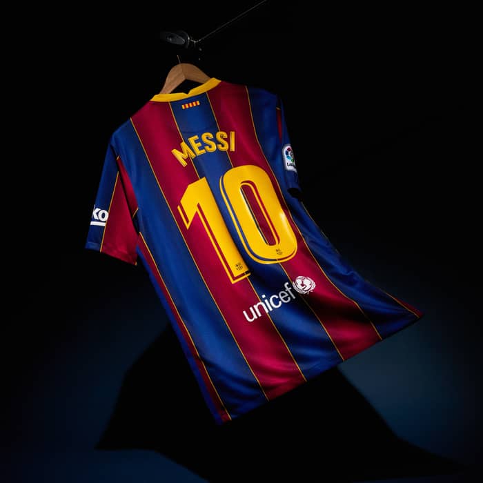 2020-21 Barcelona Home Shirt Messi #10