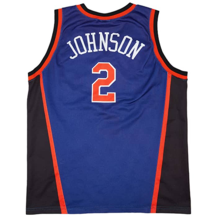 1997-01 New York Knicks Johnson #2 Champion Jersey (Away) L