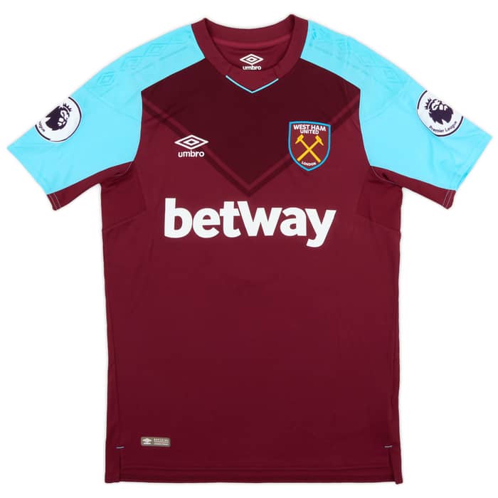 2017-18 West Ham Match Issue Home Shirt Kouyaté #8