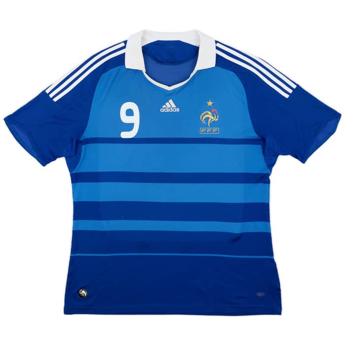 2008-09 France Home Shirt Benzema #9 - 5/10 - (XL)
