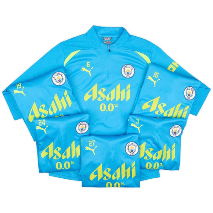 2024-25 Manchester City Player Issue 1/4 Zip Training Top # - 7/10