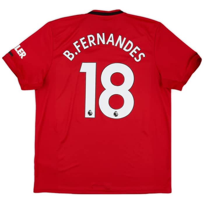 2019-20 Manchester United Home Shirt B.Fernandes #18 - 8/10 - (XL)