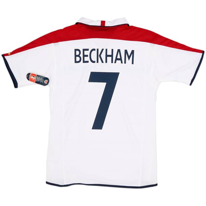 2003-05 England Home Shirt Beckham #7 (S)