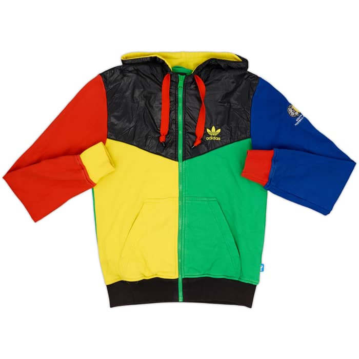 Chaqueta de chándal con capucha adidas de South Africa 2010-11 - 6/10 - (S)