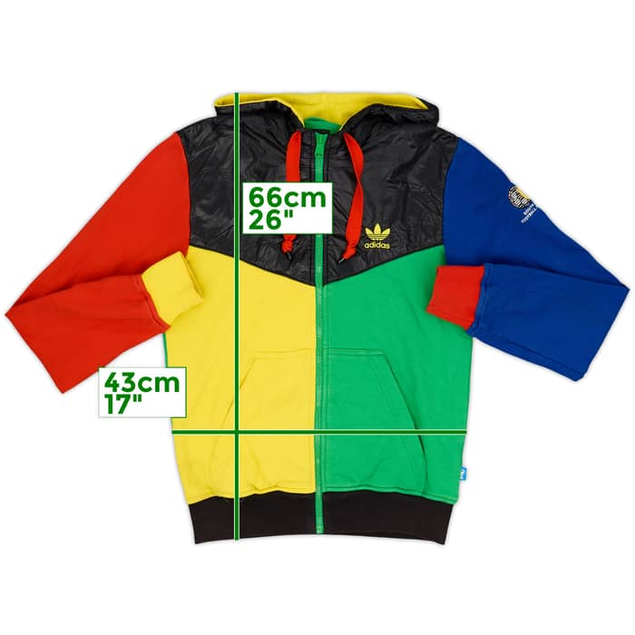 Chaqueta de chándal con capucha adidas de South Africa 2010-11 - 6/10 - (S)