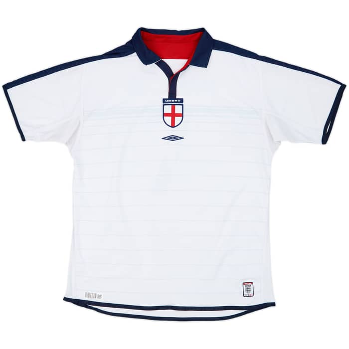 2003-05 England Home Shirt Beckham #7 - 6/10 - (XL)