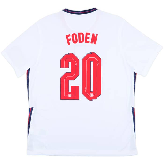 2020-22 England Home Shirt Foden #20 (XL)