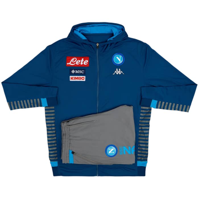 2019-20 Napoli Kappa Hooded Tracksuit - 5/10 - (XL)