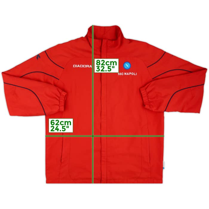2007-08 Napoli Diadora Track Jacket - 8/10 - (XL)