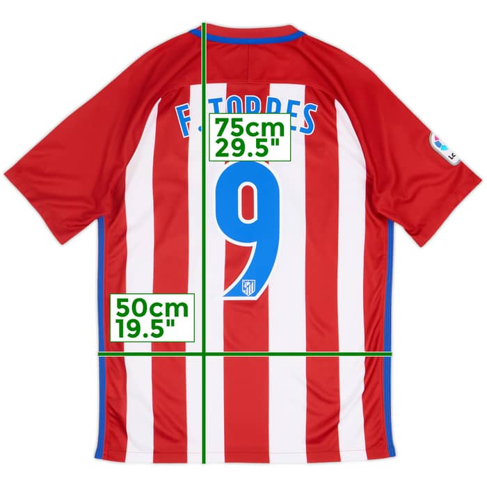 2016-17 Atletico Madrid Maillot domicile F.Torres #9 - 6/10 - (M)