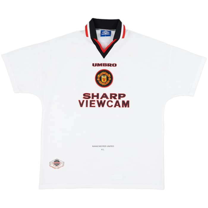 1996-97 Manchester United Away Shirt Beckham #10 - 8/10 - (XL)