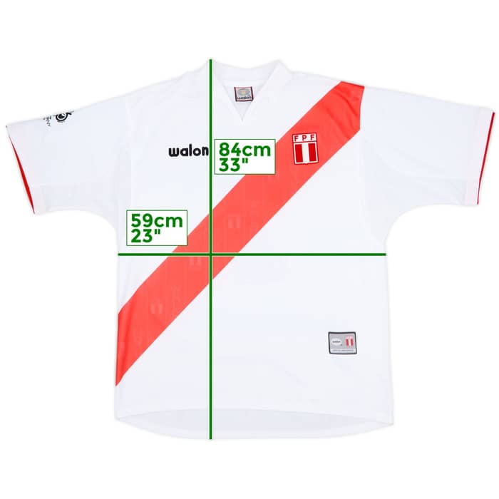 2004-06 Peru Home Shirt #7 - 10/10 - (XL)
