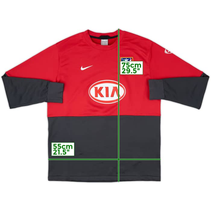 2009-10 Atletico Madrid Nike Sweat Top - 7/10 - (L)