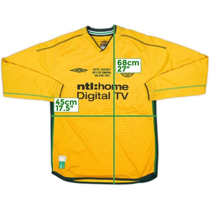 2002-03 Celtic 'Celtic v Boavista Away Shirt - 9/10 - (S)