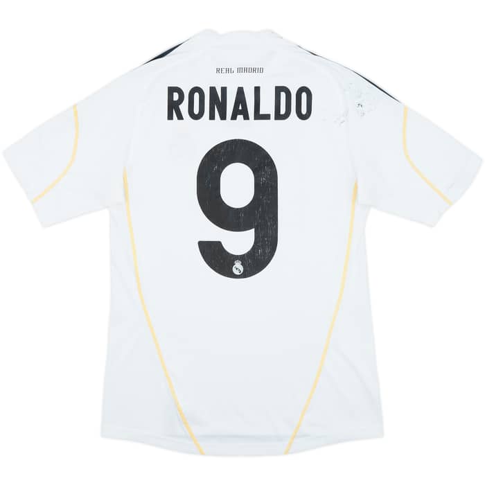 2009-10 Real Madrid Home Shirt Ronaldo #9 - 4/10 - (S)