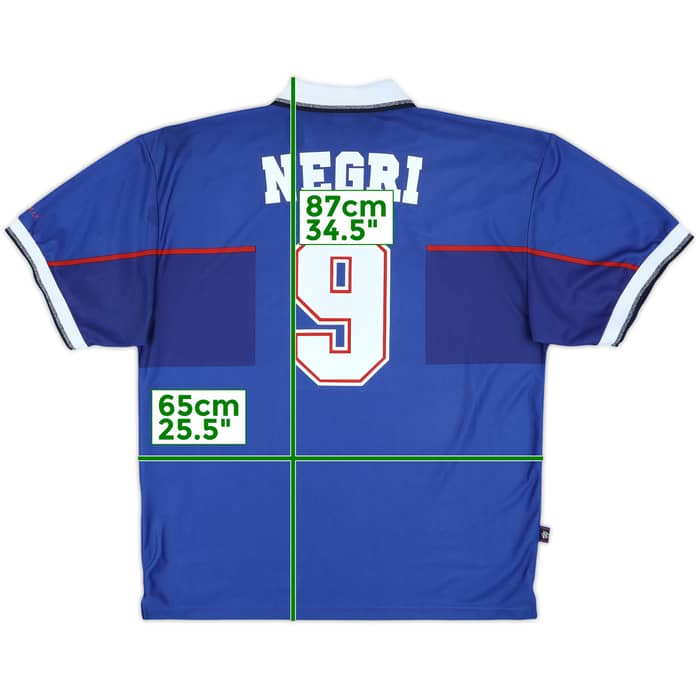 1997-99 Rangers Home Shirt Negri #9 - 8/10 - (XXL)