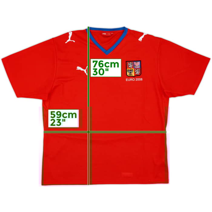 2008-09 Czech Republic 'Euro 2008' Home Shirt - 9/10 - (XL)