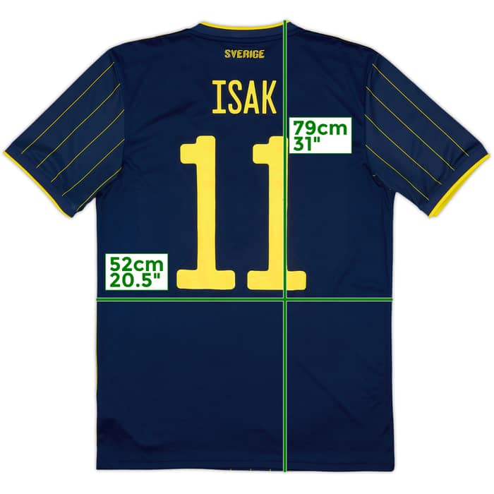 2020-22 Sweden Away Shirt Isak #11 - 9/10 - (M)