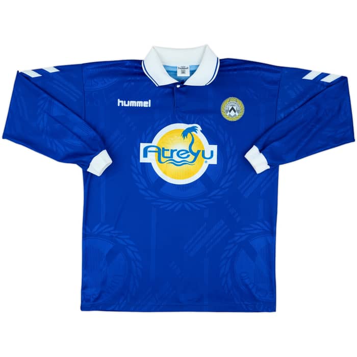 1997-98 Udinese Away L/S Shirt Poggi #11 - 8/10 - (XL)
