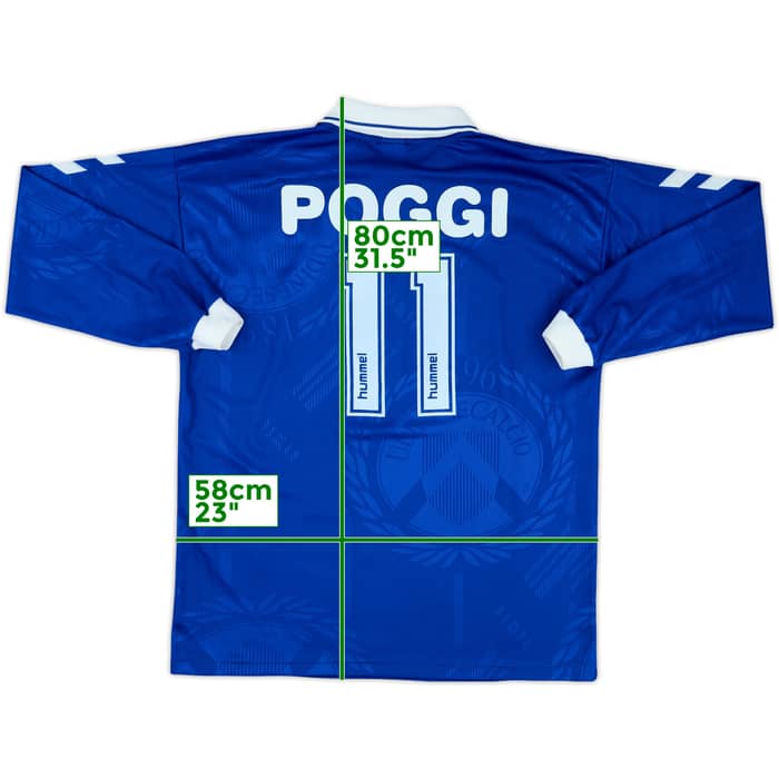 1997-98 Udinese Away L/S Shirt Poggi #11 - 8/10 - (XL)