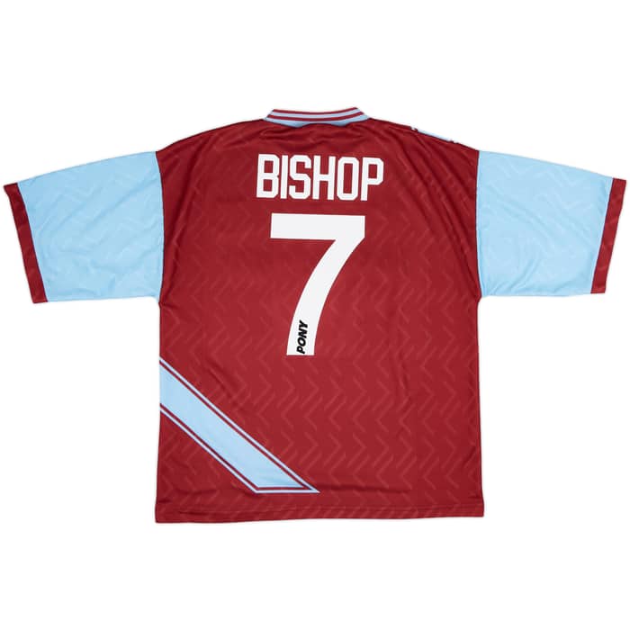 1993-95 West Ham Home Shirt Bishop #7 - 7/10 - (L)