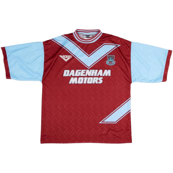 1993-95 West Ham Home Shirt Bishop #7 - 7/10 - (L)