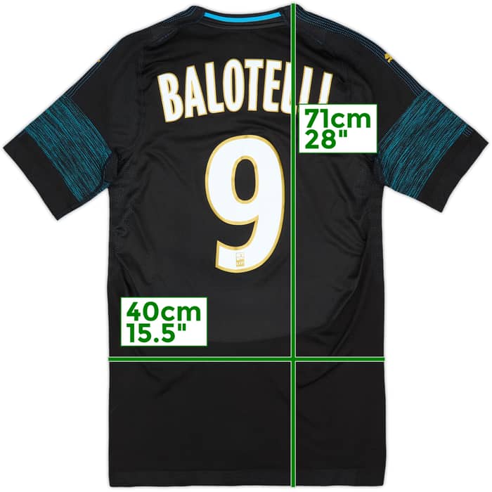 2018-19 Olympique Marseille EvoKnit Player Issue Away Shirt Balotelli #9 (S)