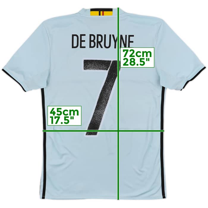 2016-17 Belgium Away Shirt De Bruyne #7 - 5/10 - (XS)