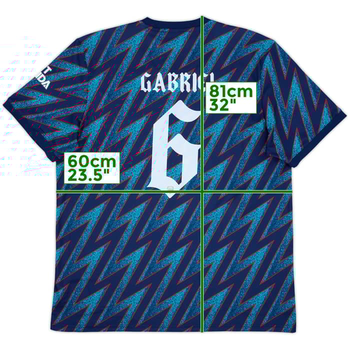 2021-22 Arsenal Third Shirt Gabriel #6 - 10/10 - (XL)